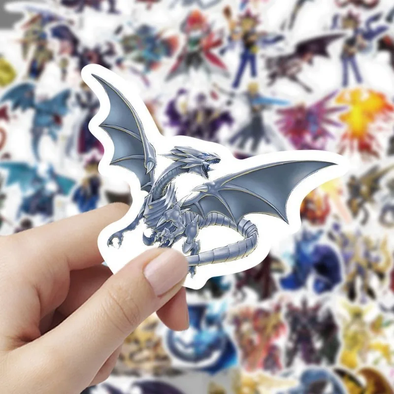 New  58pcs Yu-Gi-Oh stickers creative personalized anime merchandise  phone case water cup waterproof decorative DIY stickers
