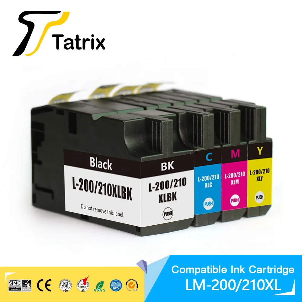 Tatrix for Lexmark 200XL 210XL 200/210XL Color Compatible Ink Cartridge for Lexmark OfficeEdge Pro 4000c 4000 5500 5500t Printer