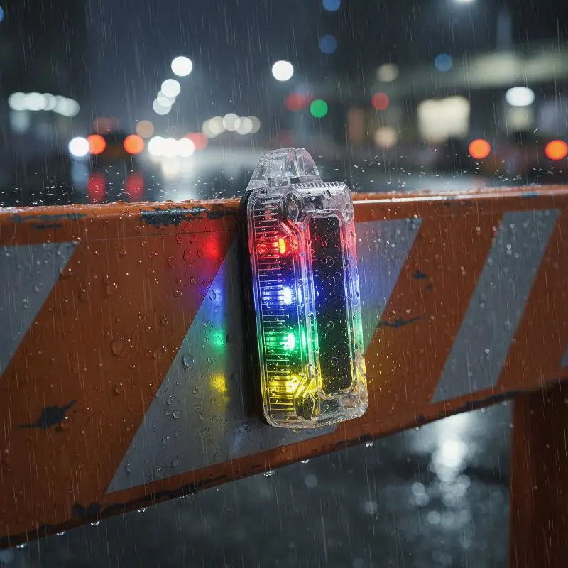 Motorcycle Solar Warning Light Car Rear Collision Prevention Strobe Light Night Electric Vehicle Bicycle LED Tail Flashing Light