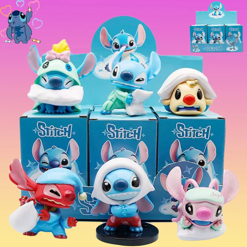 

Stitch Blind Box Фигурка Cross Dressing Series Мультфильм Аниме Украшение комнаты Модель Кукла Фигурка Детские игрушки Подарок на день рождения для девочки
