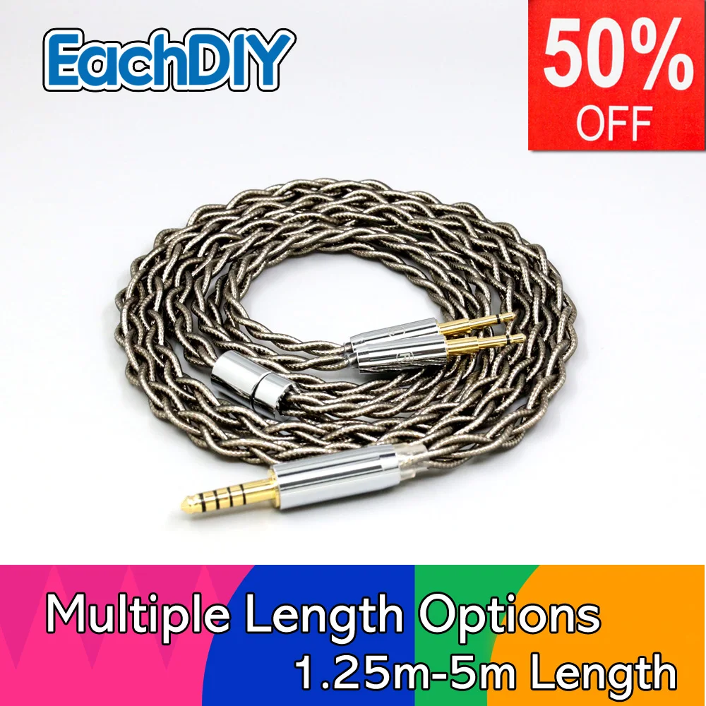 

99% Pure Silver Palladium + Graphene Gold Earphone Shielding Cable For Sennheiser HD477 HD497 HD212 PRO EH250 EH350 LN008213