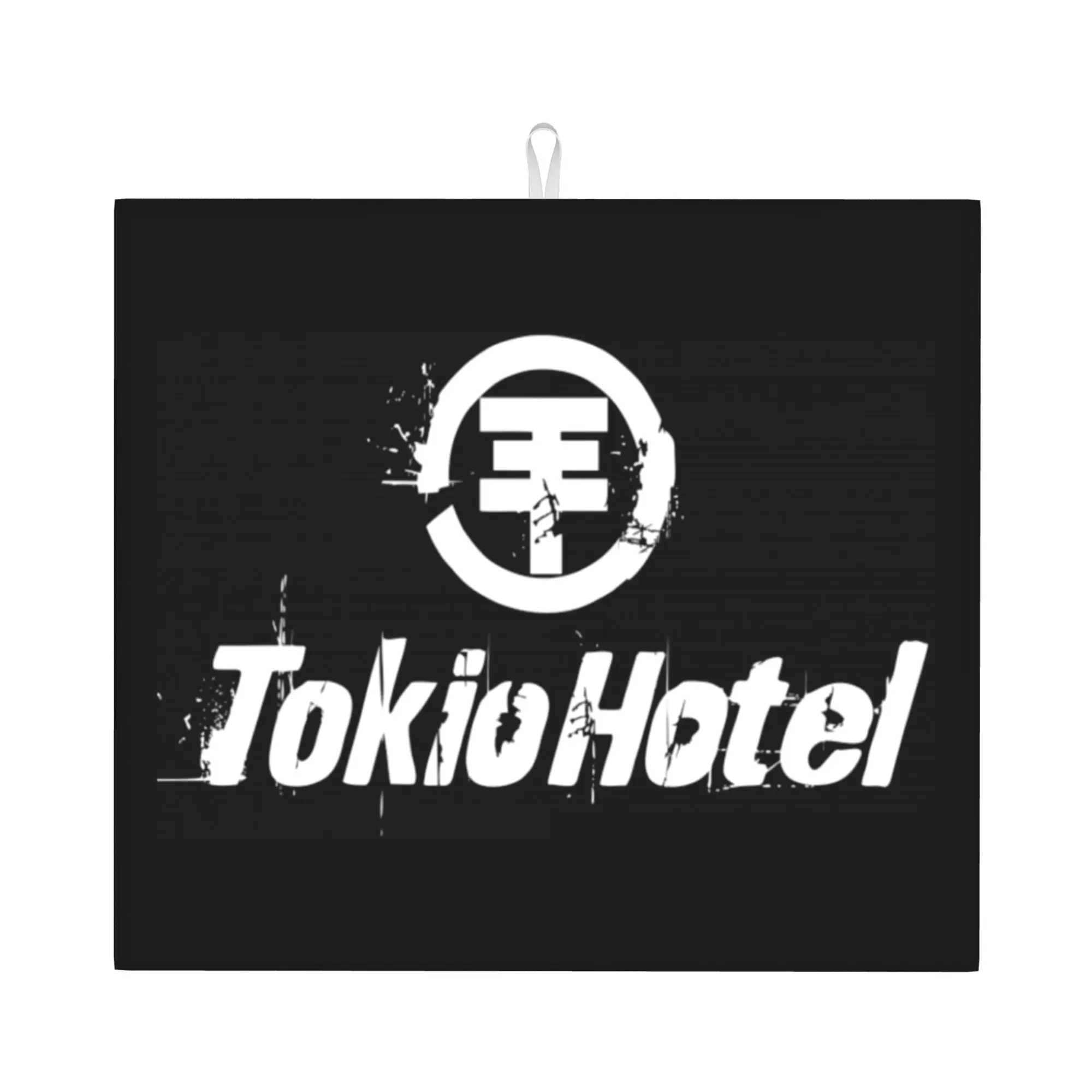 Tokio Hotels Heavy Metal Pop Rock Non‑Slip Waterproof Absorbent Barware Tableware Oil Proof Reusable Drying Mat For Kitchen