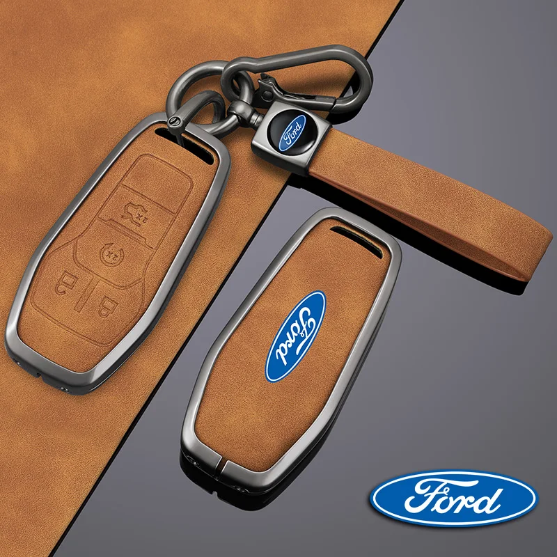 Car Remote Key Case Cover for Ford Fusion Mondeo Mustang F-150 Explorer Edge 2015 2016 2017 2018 Keychain Protection Accessories