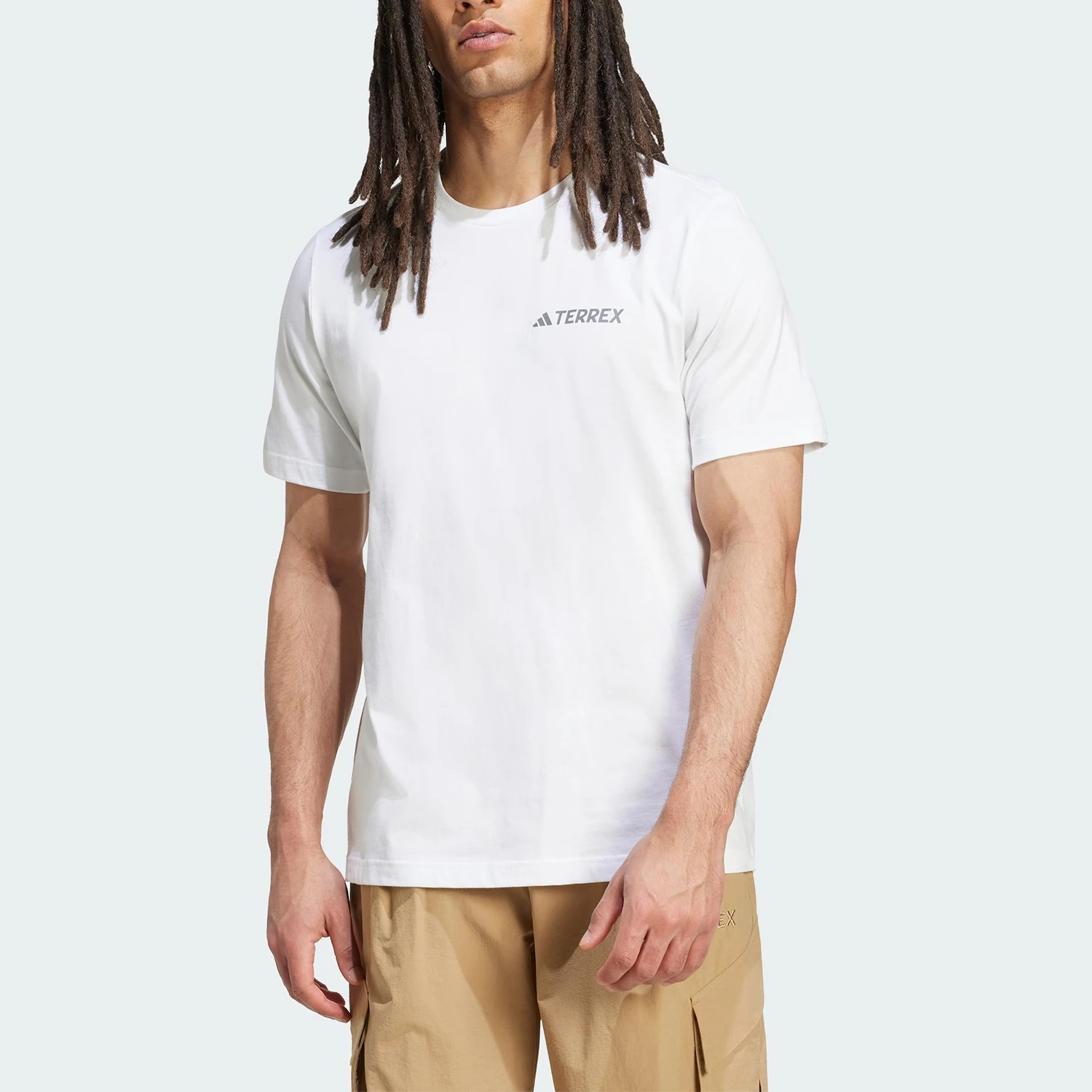 

Adidas genuine 2025 Summer Men's Knit Breathable Short Sleeve JW3559