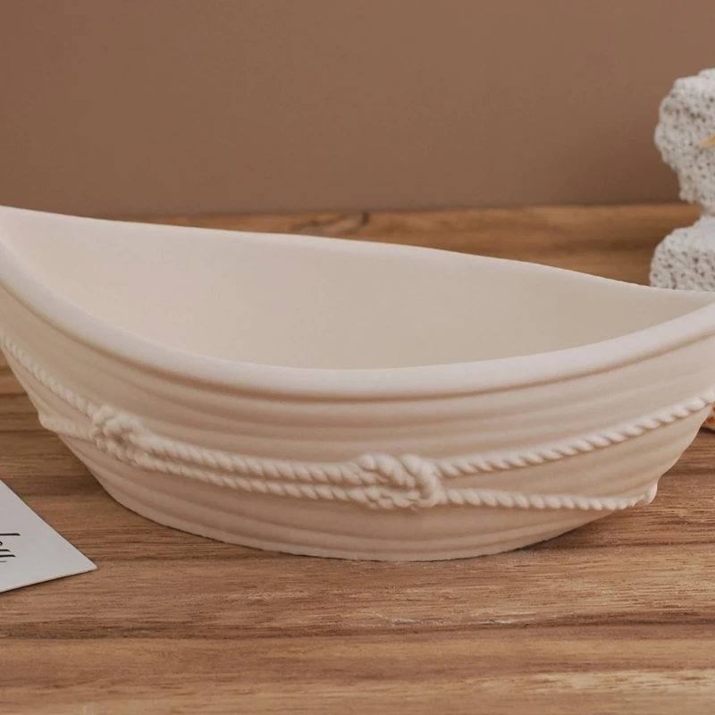 Cup Mold Canoes Succulent Planter Moulds for Crafting Unique Storage Trays Suitable for Handmade Gifts R3MC