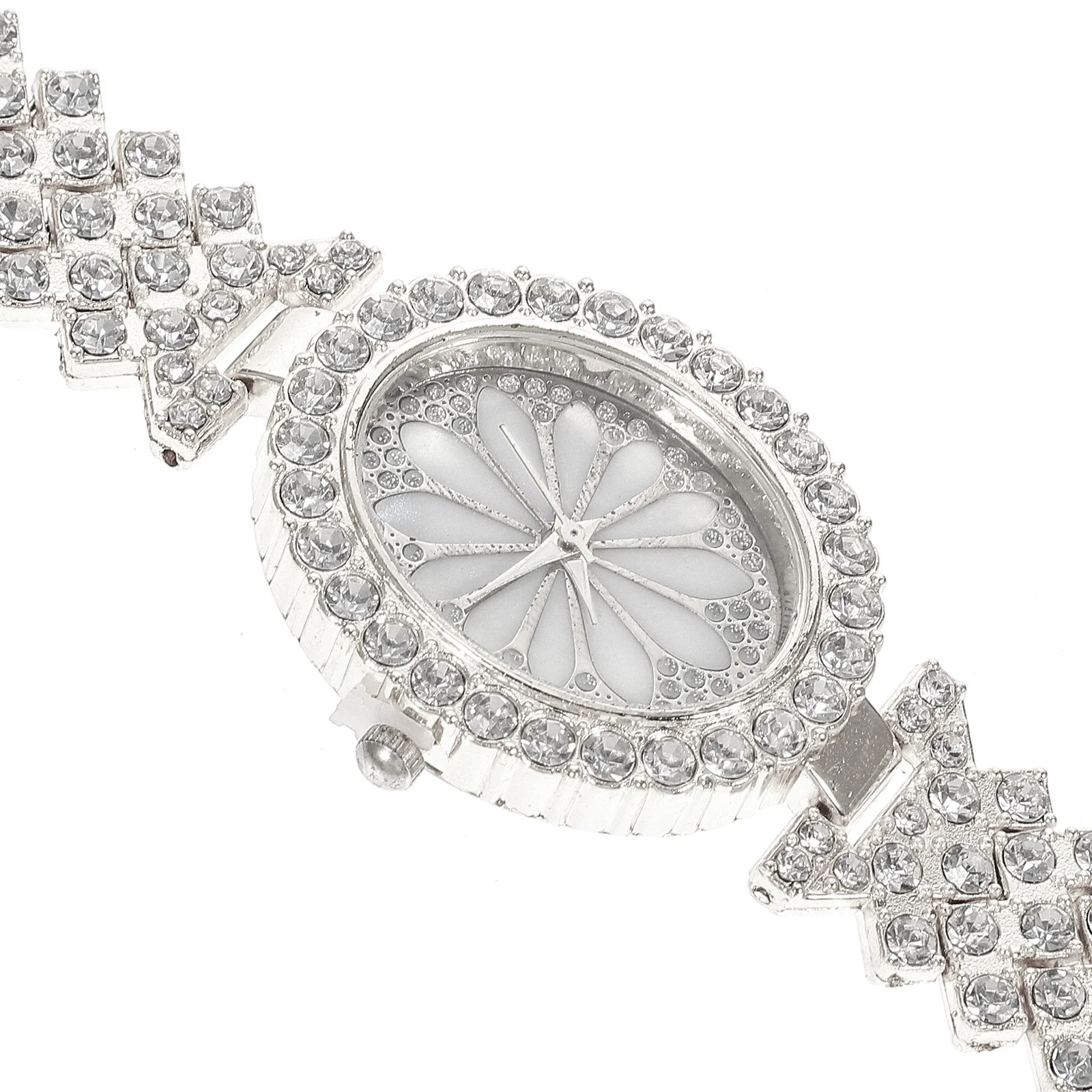 Orologio da polso da donna Delicato cinturino leggero impreziosito da strass Orologio casual alla moda per ragazze Stile elegante