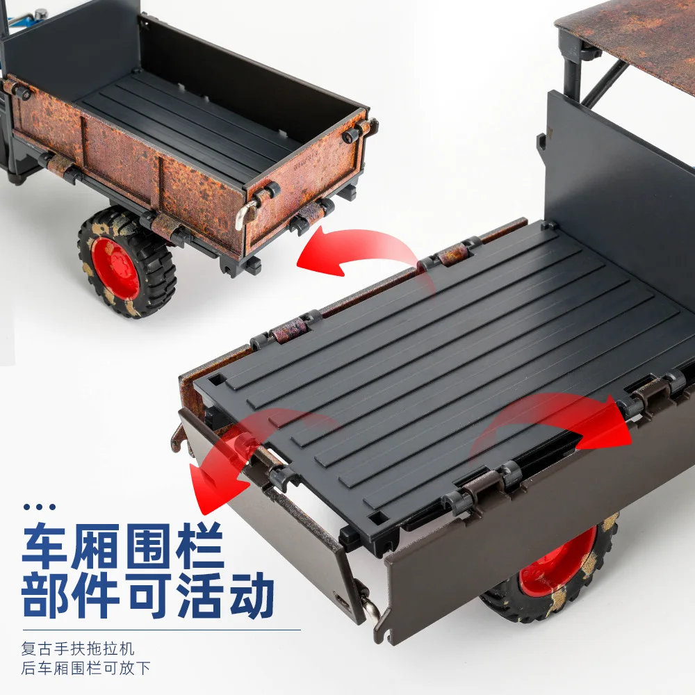 1:24 Walking Tractor Car Alloy Toys Model Metal Diecasts Truck Vehicles Models Retro Vintage Tractor Cars for Birthday Gifts