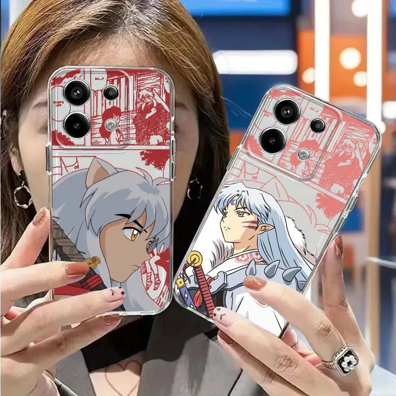 

Inuyasha Anime Popular Art For Xiaomi Redmi 14C 13C 13 12C 11A 10A K70 K60 K50 K40 K30 K20 Translucent Phone Case