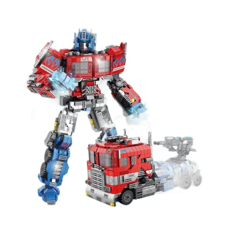 الأطفال الصبي تحويل المحارب أوبتيموس برايم ميكا لودر أطفال بالريموت كنترول كينغ كونغ الجمعية اللبنات الأطفال دمى هدايا هدية عيد ميلاد #5