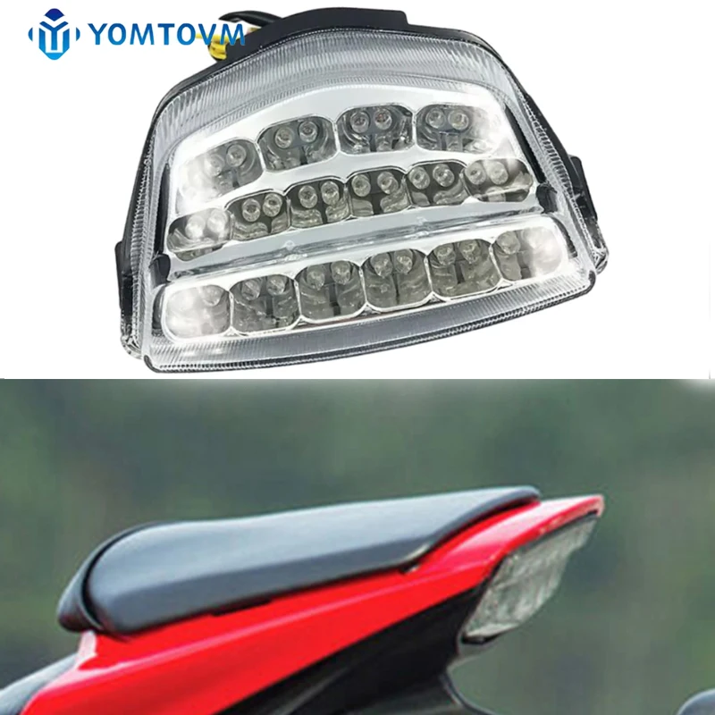 Motorcycle LED Rear Light Brake Lamp Turn Signals Red/Amber For Honda 2010 2011 2012 2013 2014 CBR1000RA CBR1000RR accessory