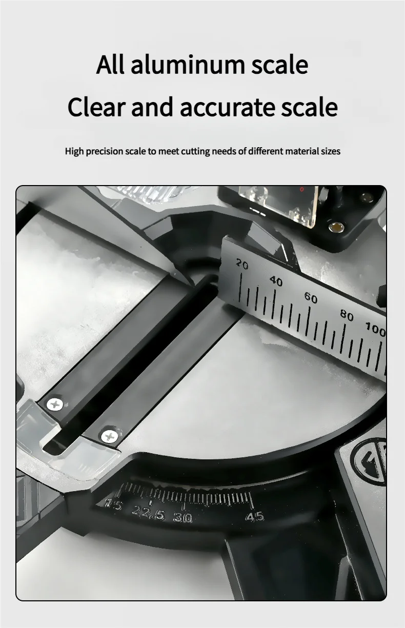 45° Brushless Cordless Miter Saw Angle Adjustable Lithium battery Cutting Machine Metal Wood PVC Pipe For MILWAUKEE Battery