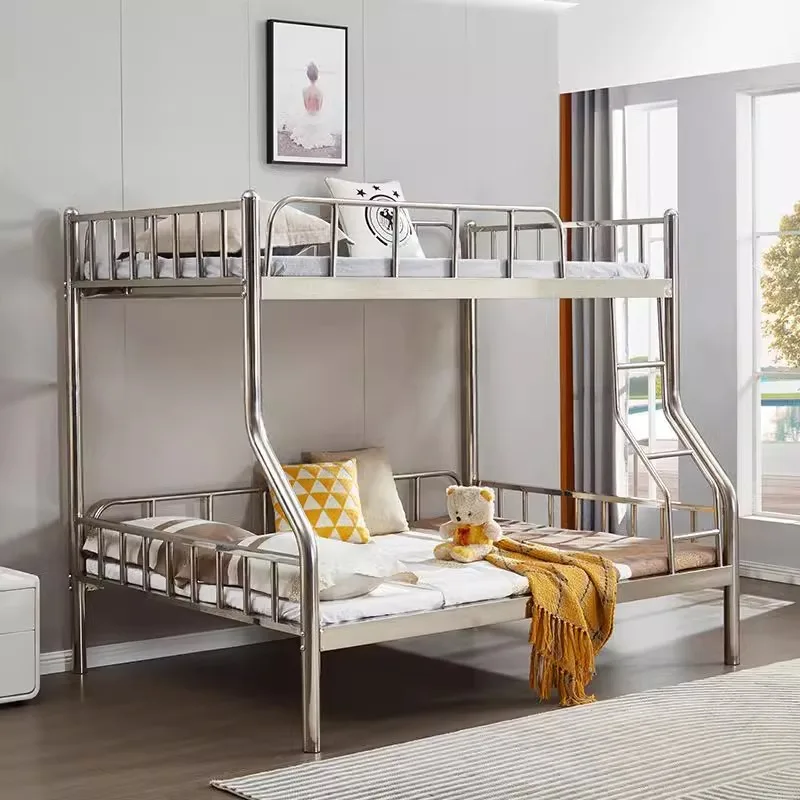 304 stainless steel double-layer high and low child and mother bed upper lower bunk thickened 1.5 meters,