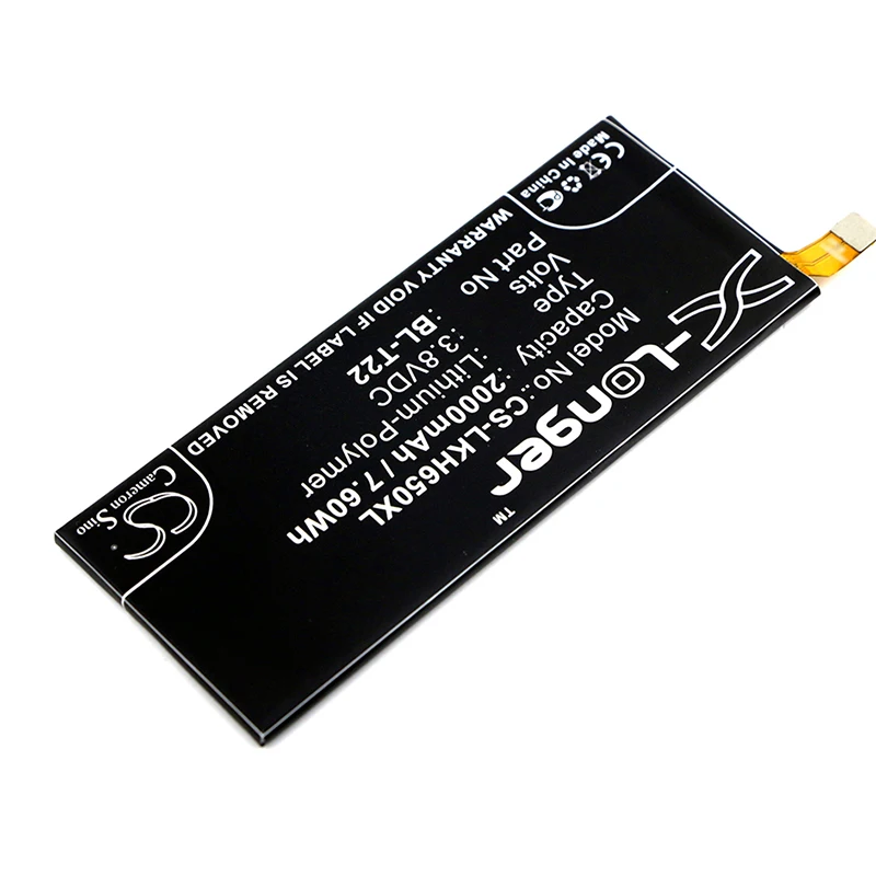 Аккумулятор для LG F620S Zero 4G LTE H650 Zero 4G H650E, 2000 мАч