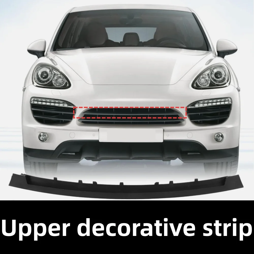 Voor Porsche Cayenne 2011-2014 auto voorbumper grille decoratieve strip OE: 95850597300 95850597400