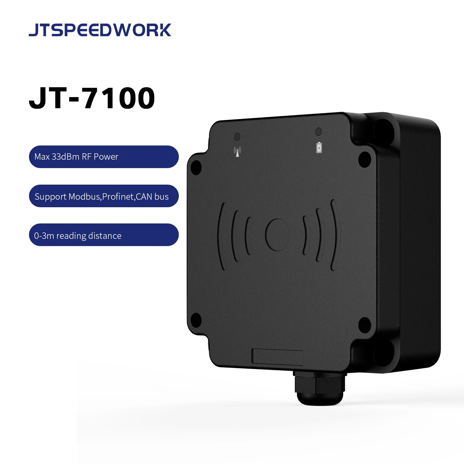 JT-7100 RFID UHF EPC 128bits Reader 860-960MHz UHF RFID Reader ISO/IEC 18000-6C