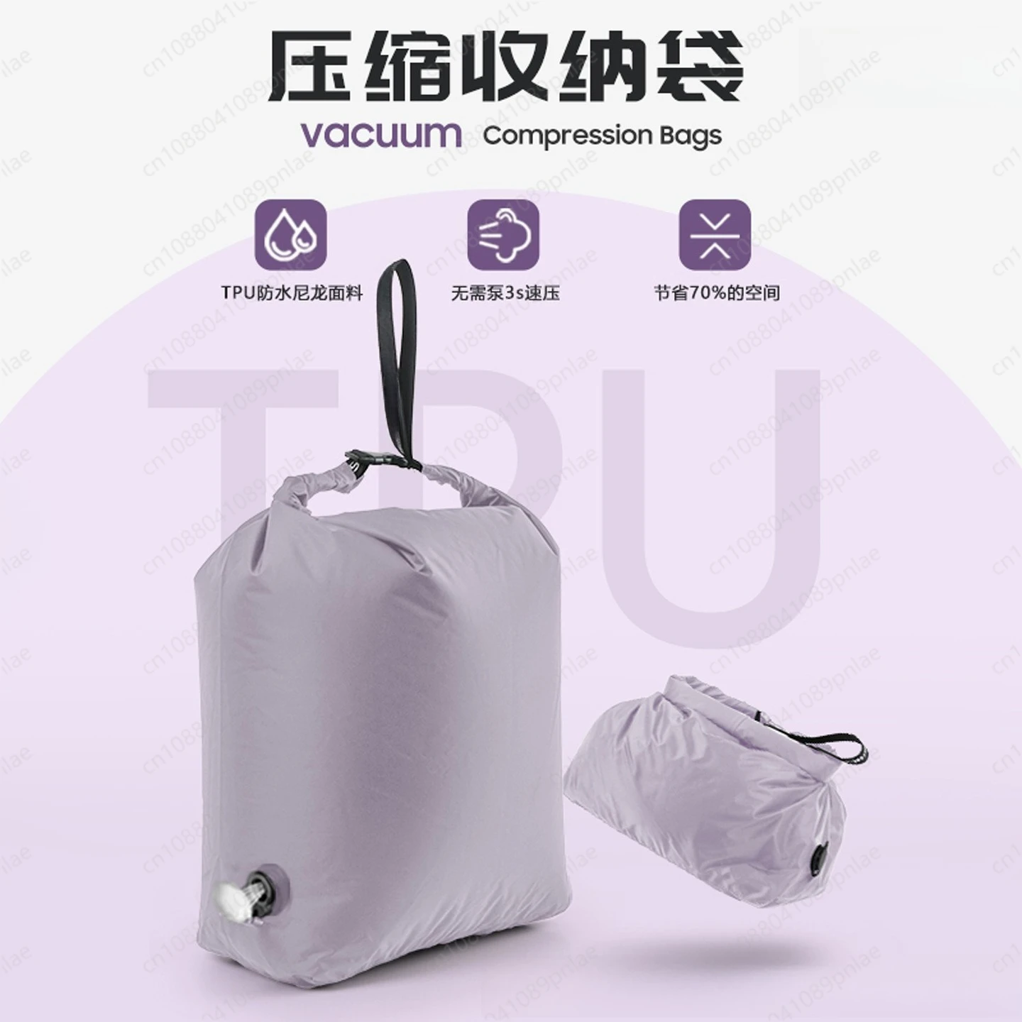 Pump-Free Vacuum Compression Bags Waterproof Large-Capacity Clothing Storage Bags for Travel Home Organization