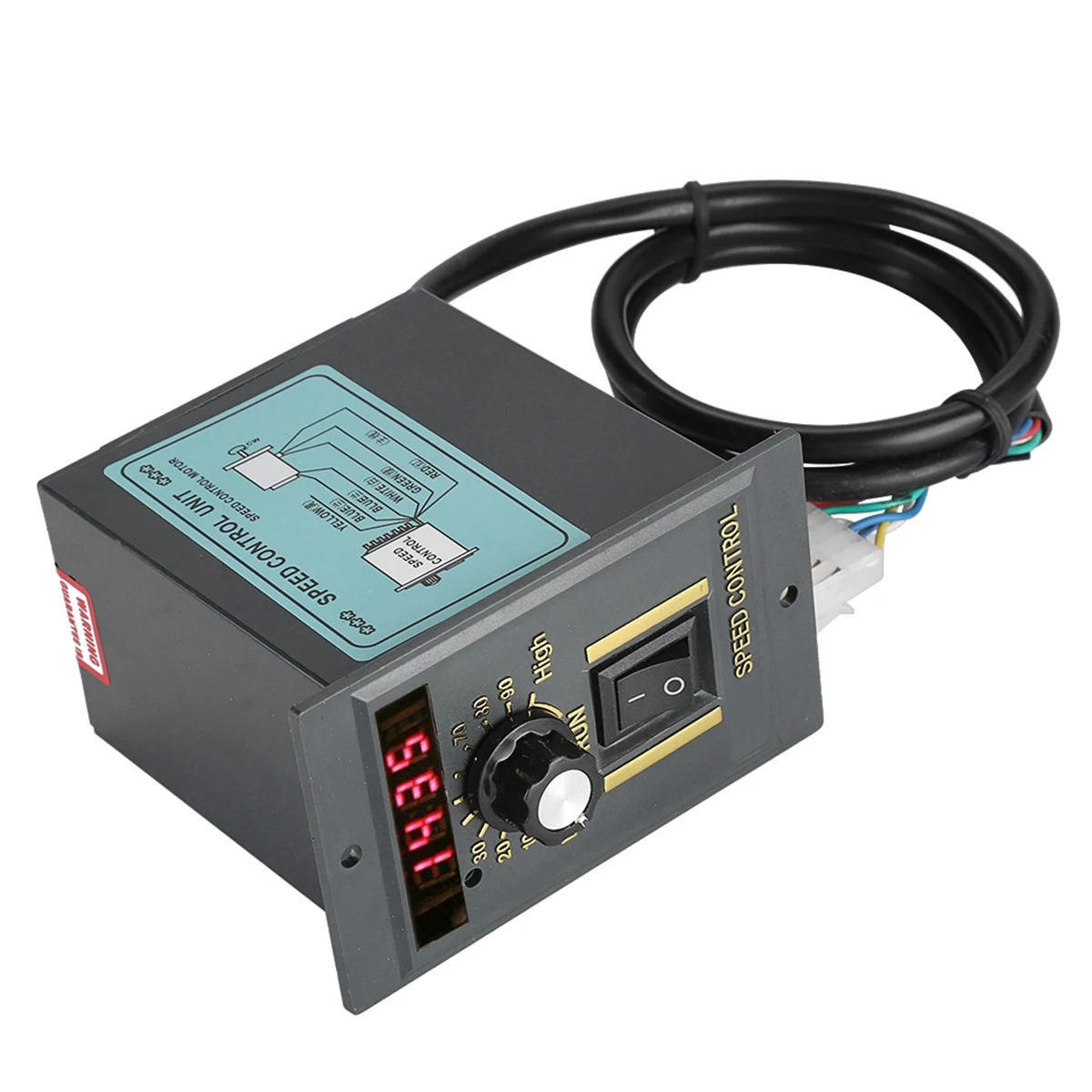 

AC 220V 50Hz 15-400W Motor Speed Controller Digital Adjustable Stepless Motor Speed Controller 0-1450Rpm