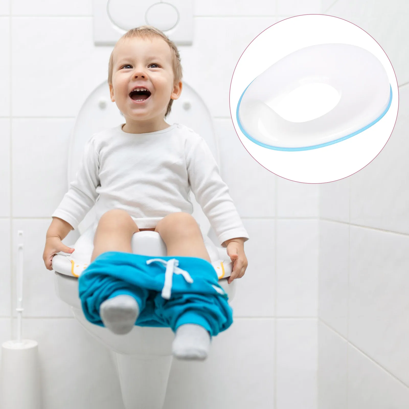 

Portable Infant Kid Toilet Seat PP Silicone Home Travel Potty Training Toddler Baby Child Lightweight Durable NonSlip Safe
