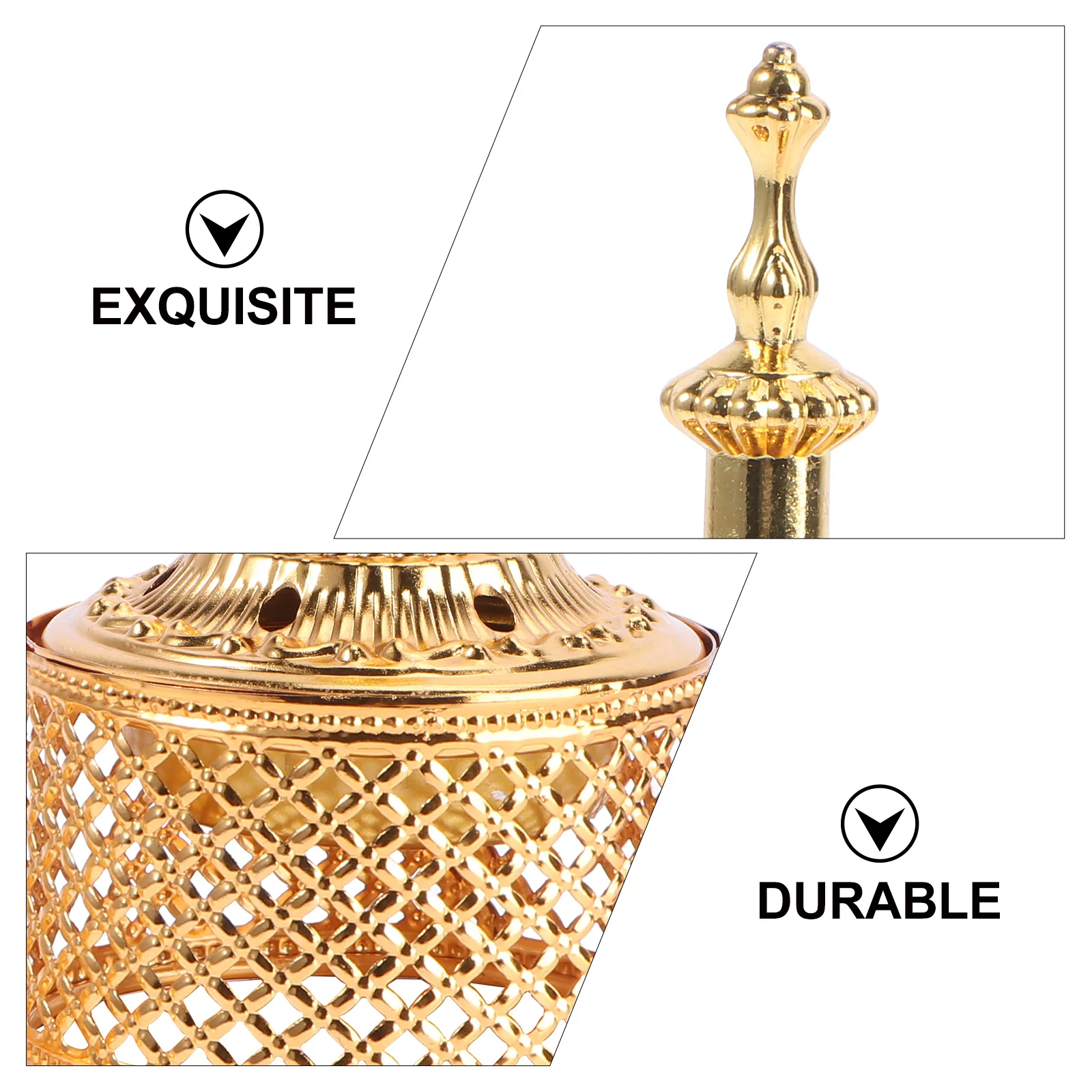 

Metal Ornament Incense Burner Decorations Household Fashion Desktop Candleholder Furnace