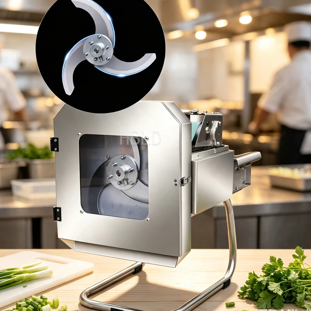 HBLD Food Section Cutting Machine, Vegetable Dicer 150‑300KG/H High‑Output Slicer for Small Catering Kitchen Operation