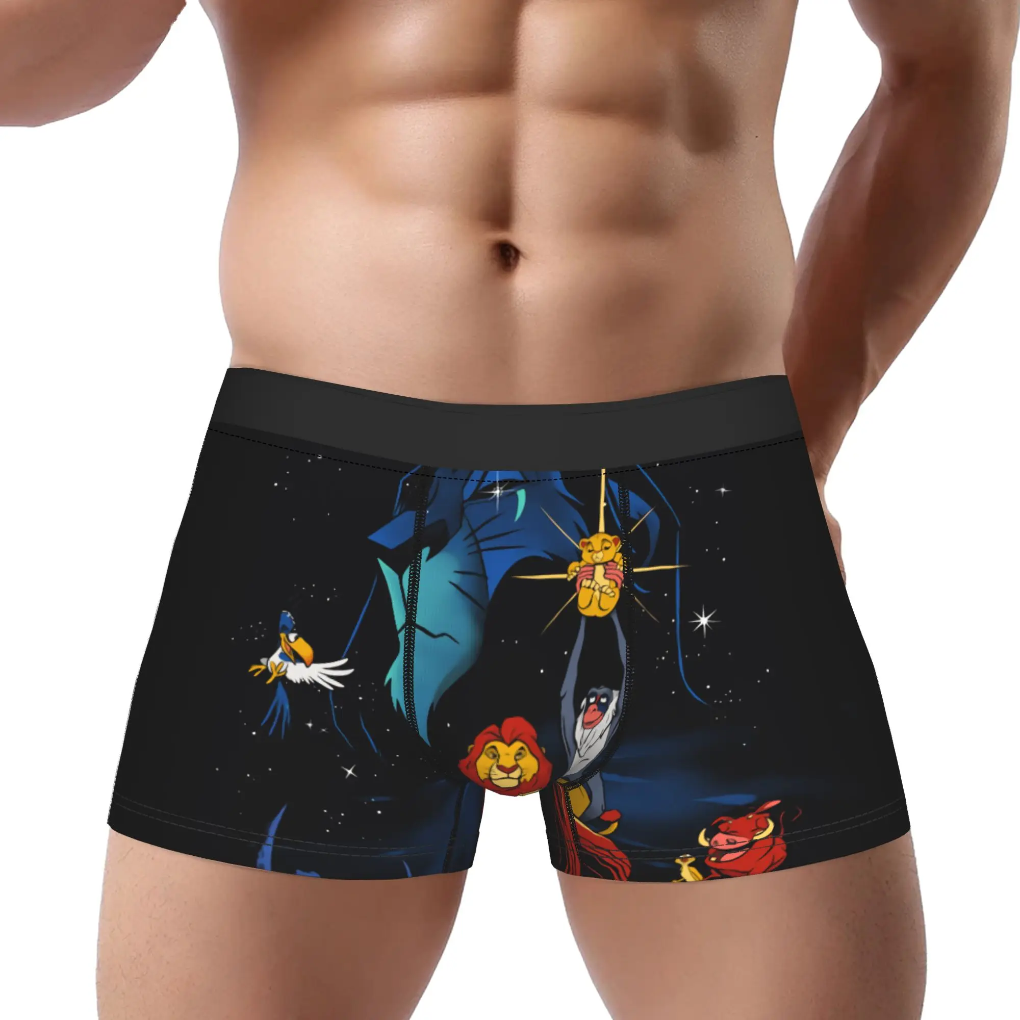 

1 шт. Трусы-боксеры «Король Лев: Симба, Хакуна Матата, Войны львов», дышащие, вентилируемые, мужские