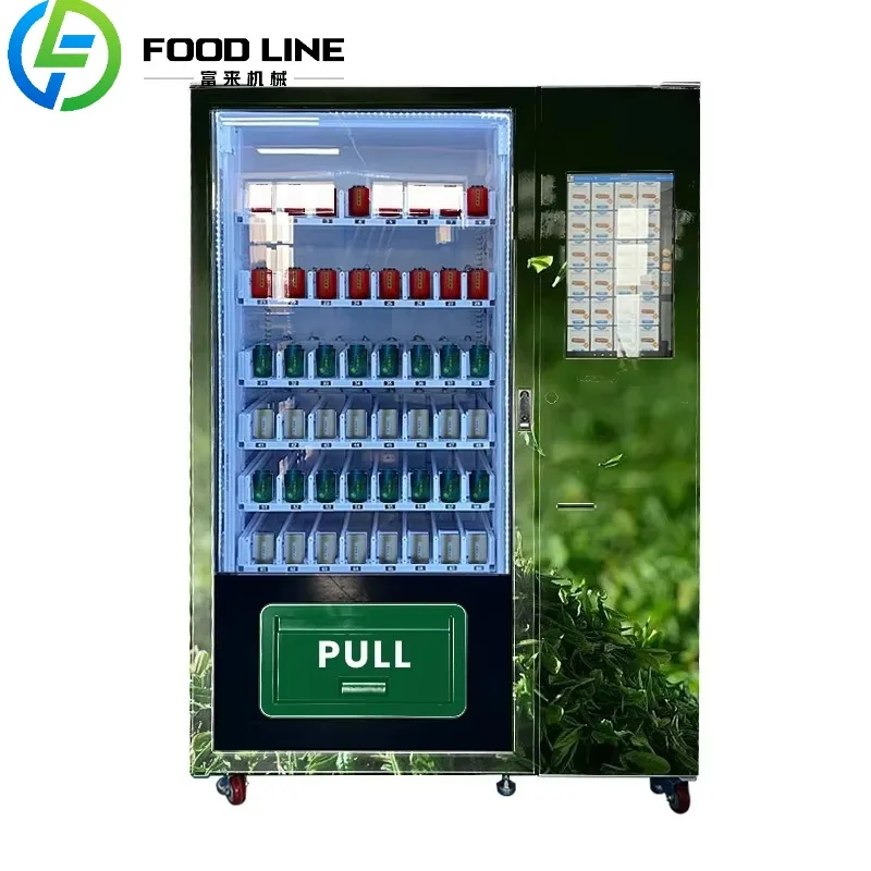 

Coffee Bean Tea Bag Loose Tea Tin Vending Machine for Office Workplace with Elevator Card Reader for Sale