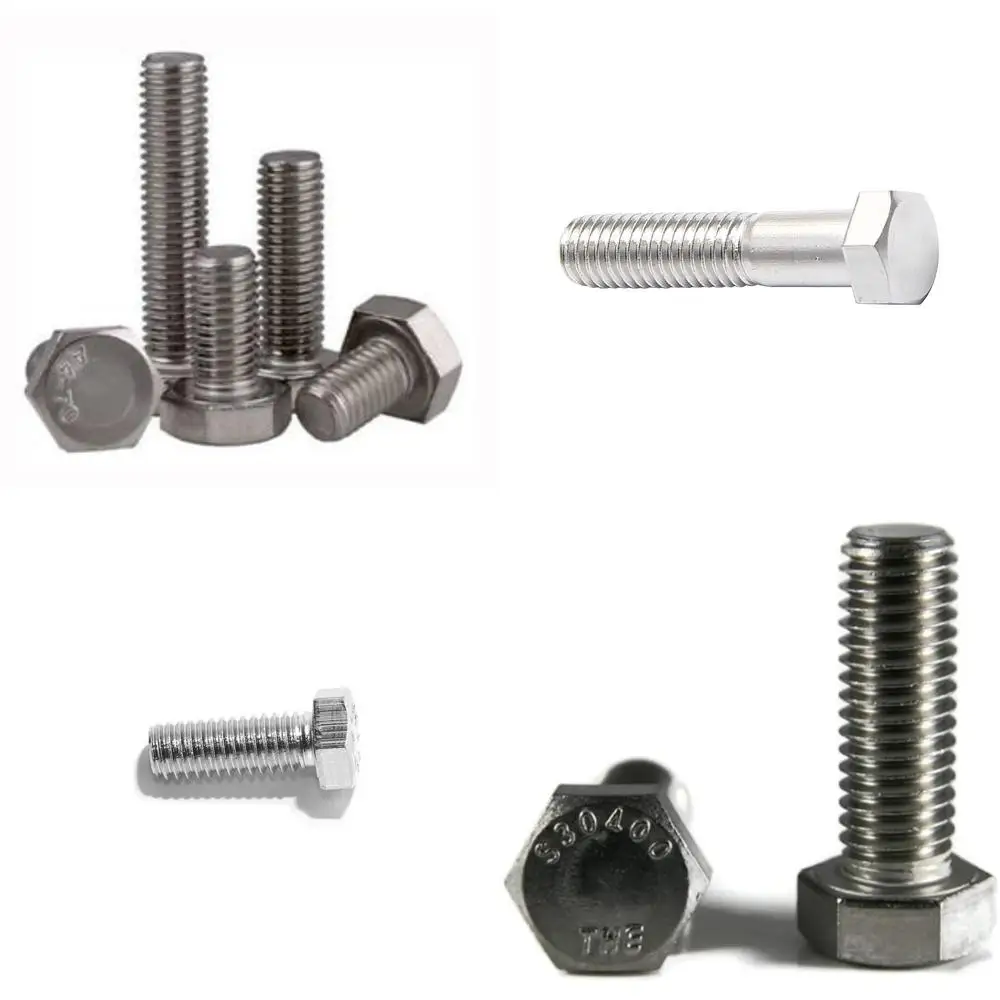 

Stainless Steel 316 M8-1.25 x 45mm Fully Threaded Hex Head Cap Screws, Coarse Thread, 100 Pack, Heavy Duty Fasteners