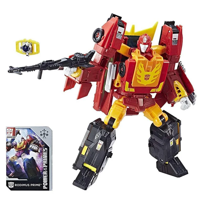 Hasbro Transformers Power of The Primes Rodimus Prime Hot Rod 20 cm Leader Class Original Actionfigur Modell Spielzeug Geschenkkollektion