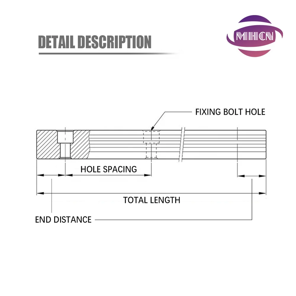 HLTNC HGR 30 1000mm 100mm-6000mm Linear Guide Slide Block Dapat Disesuaikan Panjangnya, Panjang Docking Tak Terbatas untuk CNC