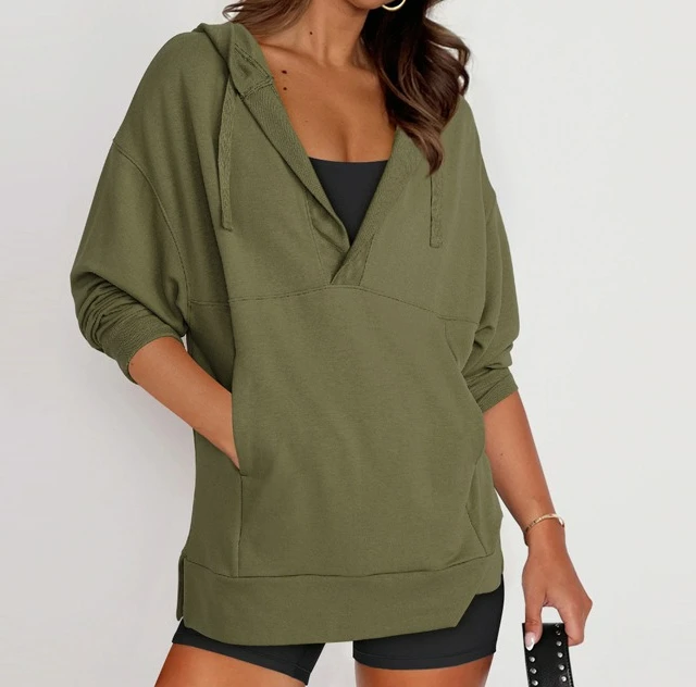 

2025 Hooded Sweatshirt Women's Autumn Women's Casual Sportswear Fashionable Loose Jacket