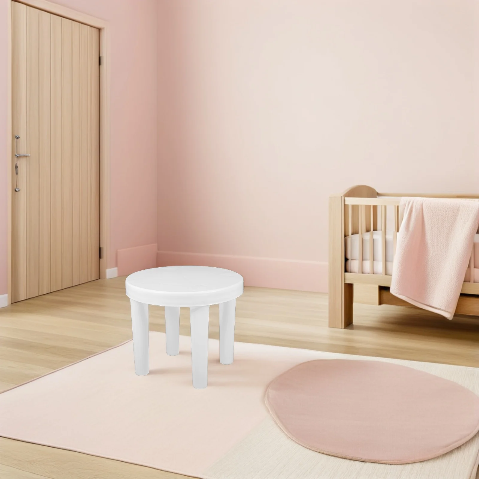 البلاستيك الصغيرة منخفضة المضادة للانزلاق خطوة مستديرة البراز المحمولة الحمام كرسي صغير للضوء المنزل مربع