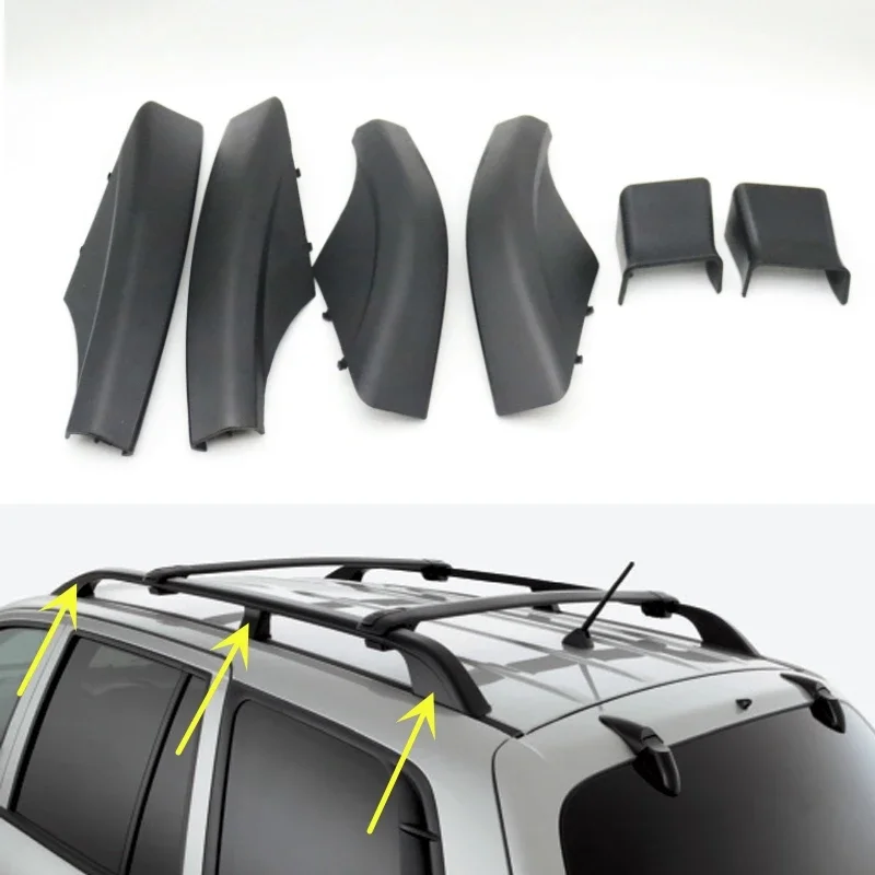 Car Roof Luggage Rack Shell Cap Rail End Bar Cover For Hyundai Santa Fe Santafe 2002 2003 2004 2005 2006