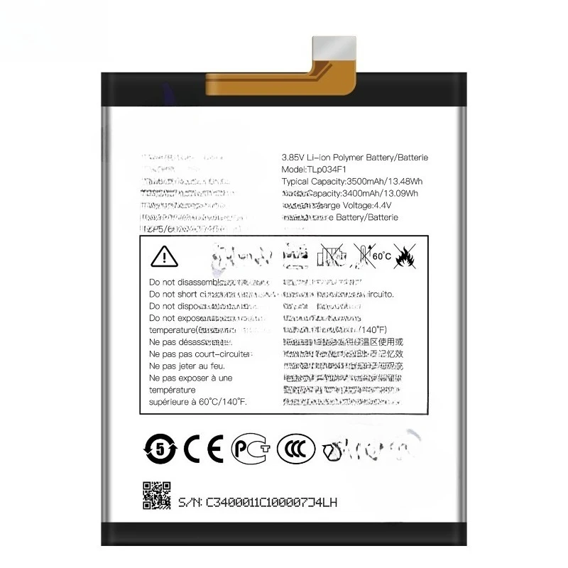 3500mAh For Alcatel TLP034F1 Brand New Mobile Phone Battery Revvl 4