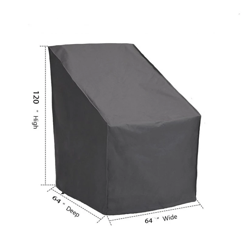 

1PC Stacked Chair Dust Cover Storage Bag Outdoor Garden Furniture Protector High Quality Waterproof Dustproof Chair Organizer