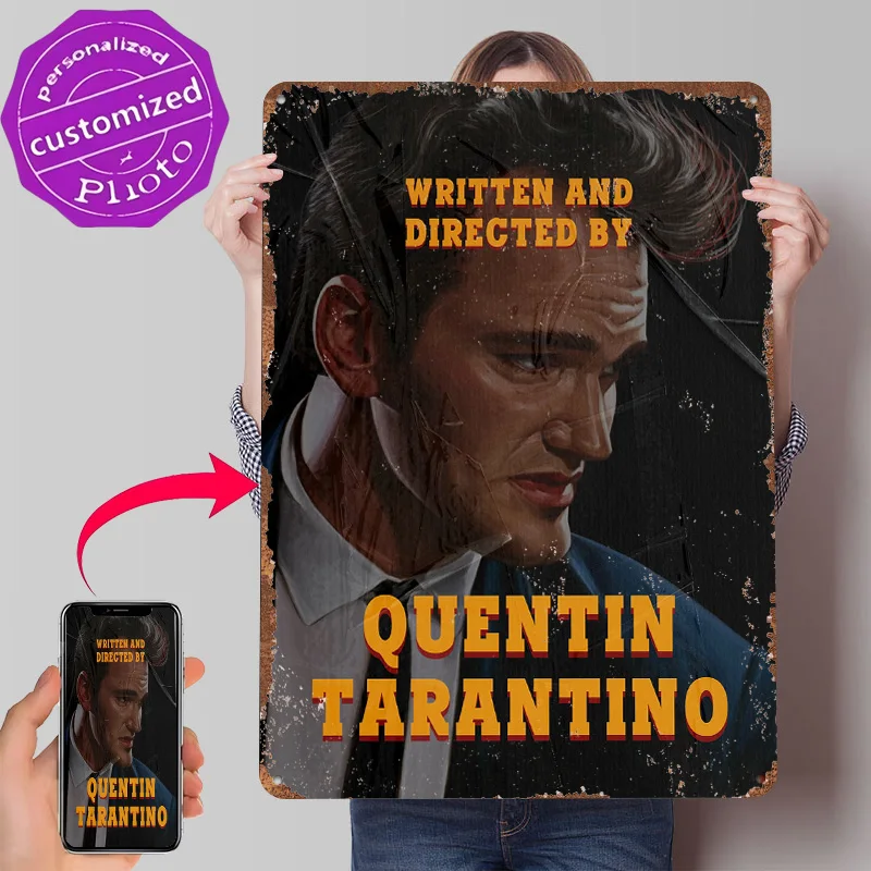 quentin-tarantino-written-and-directed-by-metal-poster-customized-wall-art-retro-vintage-metal-signs-for-man-cave-custom-plate