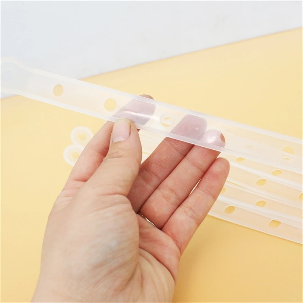 Hanger Connector Strips 14 Holes, Plastic Hanger Grip Accessories, Clothes Suits Coordinates Storage Display Drop Hanging Strip