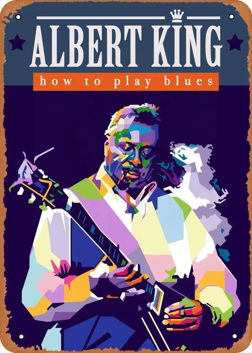 Metal Tin Sign Albert King Musician Musical Poster Wall Decor Funny for Home Kitchen Bar Pub Man Cafe Room Decoration Vinta sign