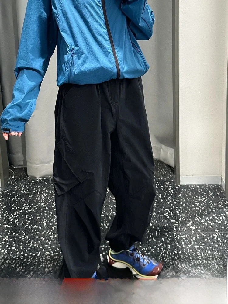 

Уличная спецодежда, длинные брюки, мужские и женские повседневные брюки с несколькими четками, ранняя осень, модные функциональные повседневные брюки