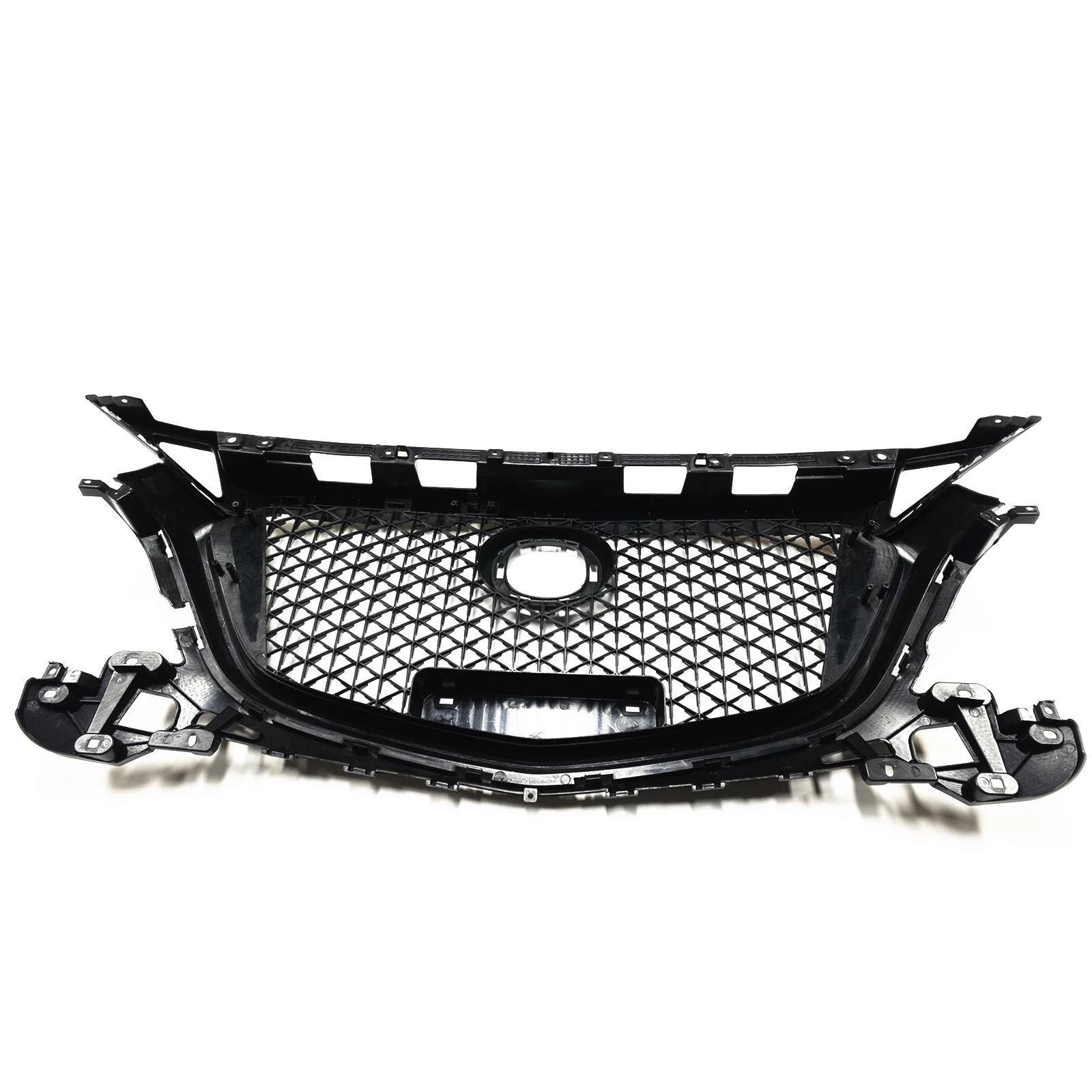 Front Grille Racing Grills For Mazda 3 Axela 2017-2018 Honeycomb Style Gloss Black Upper Bumper Intake Hood Radiator Mesh Grid