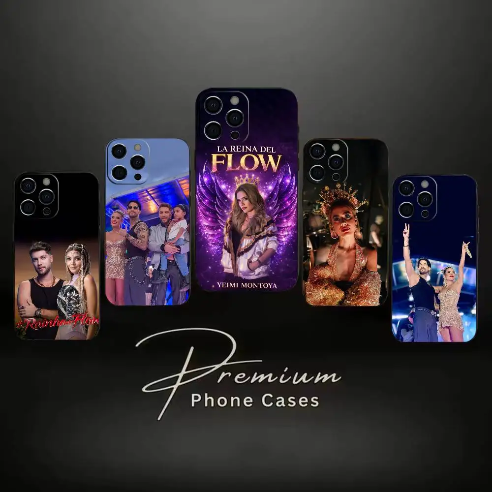 Чехол для телефона Yeimy Montoya-The Queen of Flow для iPhone 16, 17, 14, 15, 13, 12, 11 Plus, Pro Max, мягкий черный чехол