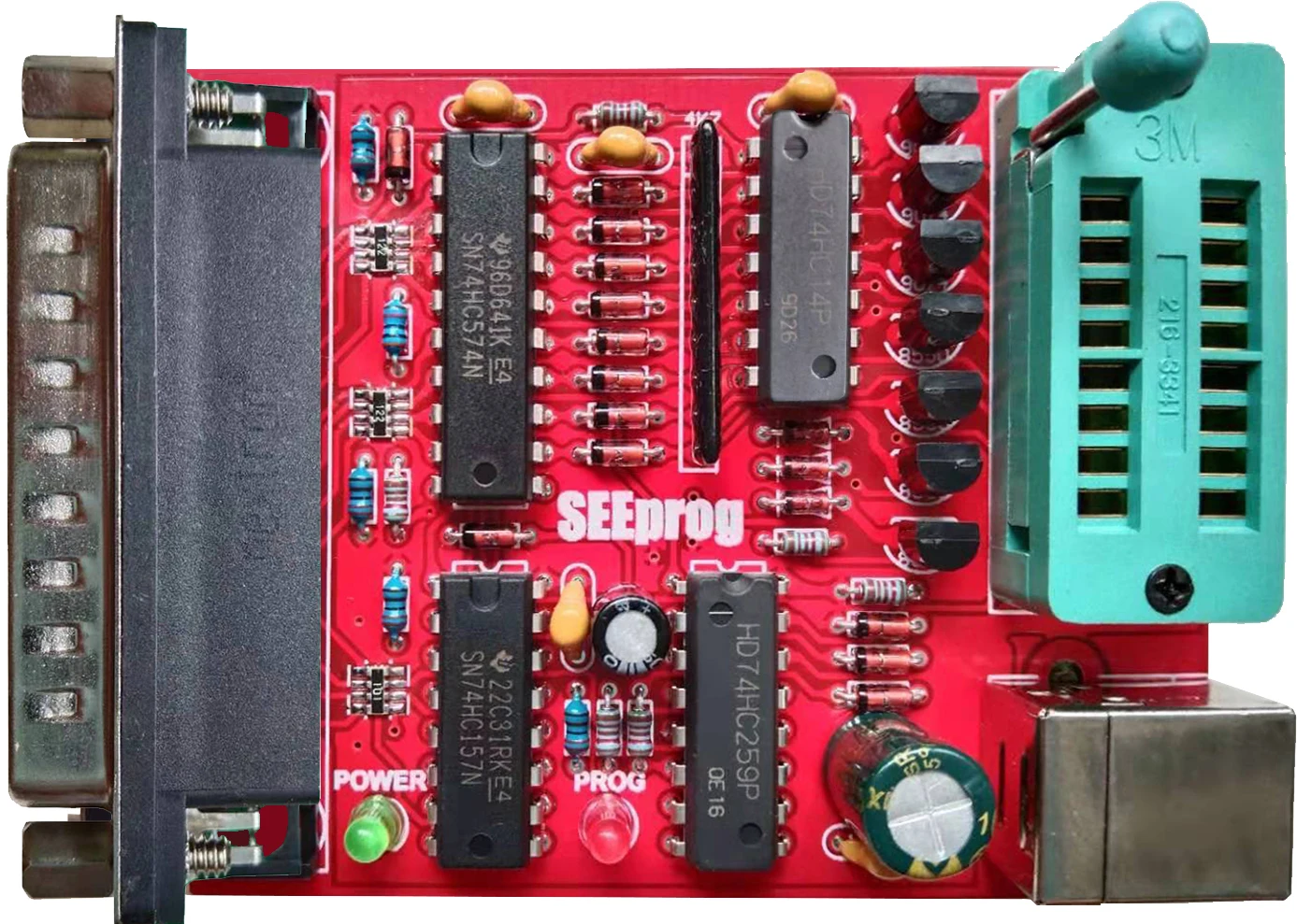 

SEEprog Programmer Serial EEPROM SPI Recorder Supports All 24 93 25 Series Chips