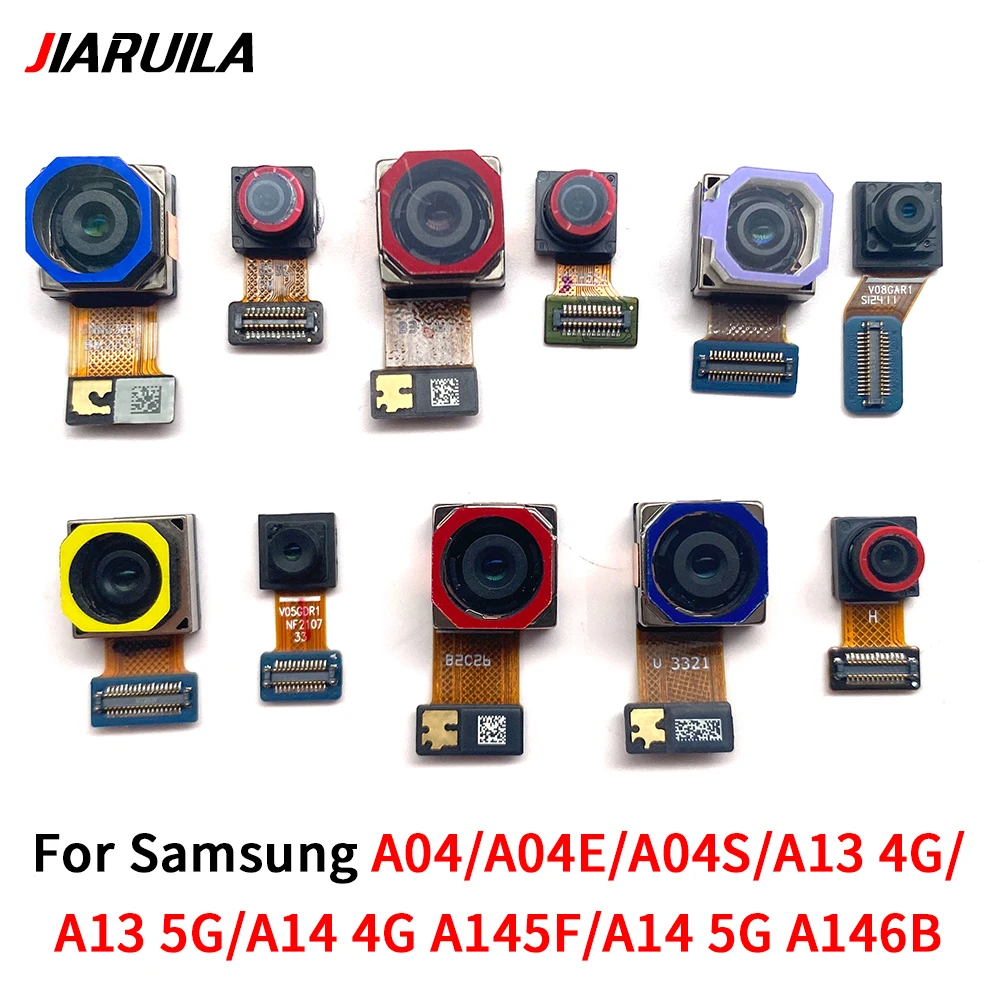 Camera Back Front For Samsung A04 A04E A04S A13 A14 4G 5G A145F A146B A135F A136B Main Rear Camera Flex Cable Parts