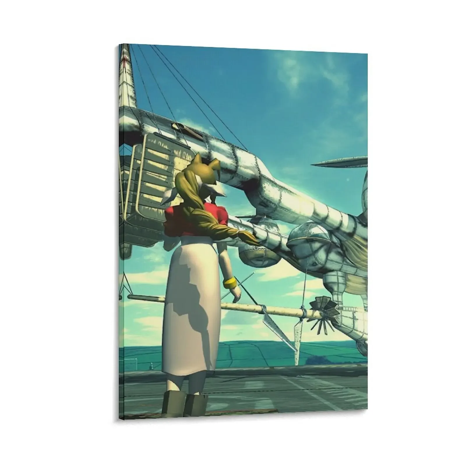 

Aerith Gainsborough [Disc Change] Canvas Painting wall decoration painting accessories for home decor decoration for the room