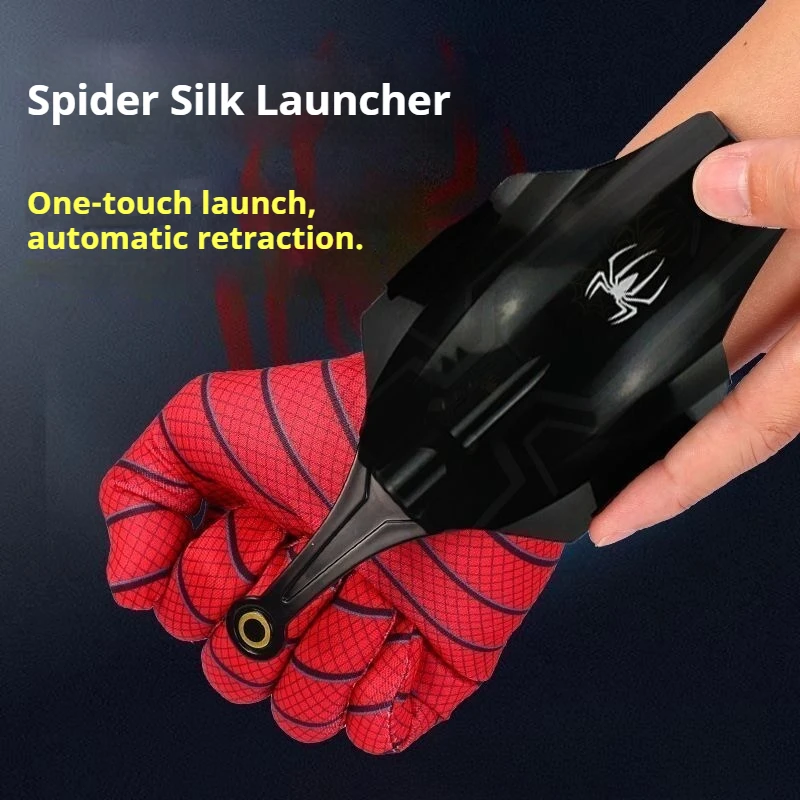 Spiderman Web Shooter Spider Man Cobweb Launcher Peter Parker Figur ML Legends Cosplay Zubehör Handschuhe Spielzeug Geschenk für Kinder – Detail 2