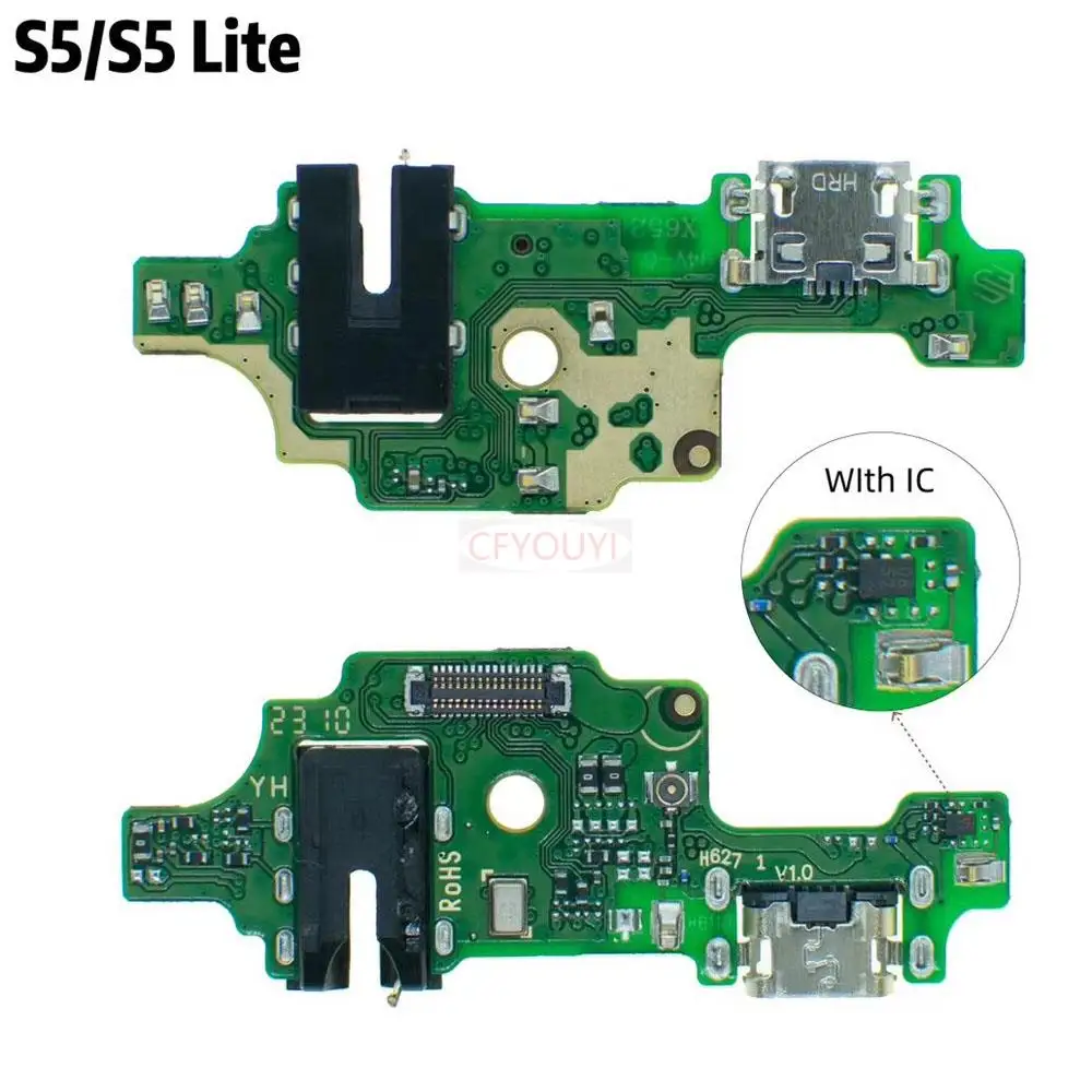 For Infinix S5 / S5 Lite X652 X652B X652C USB Charging Port Board Flex Cable