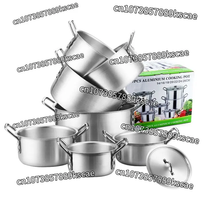 Best-selling aluminum pot 7-piece set for home use