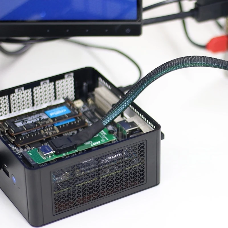 Stasiun Docking Kartu Grafis Kunci M.2 M Konektor Dock GPU Oculink Adaptor Konverter Kecepatan Tinggi untuk Laptop PC