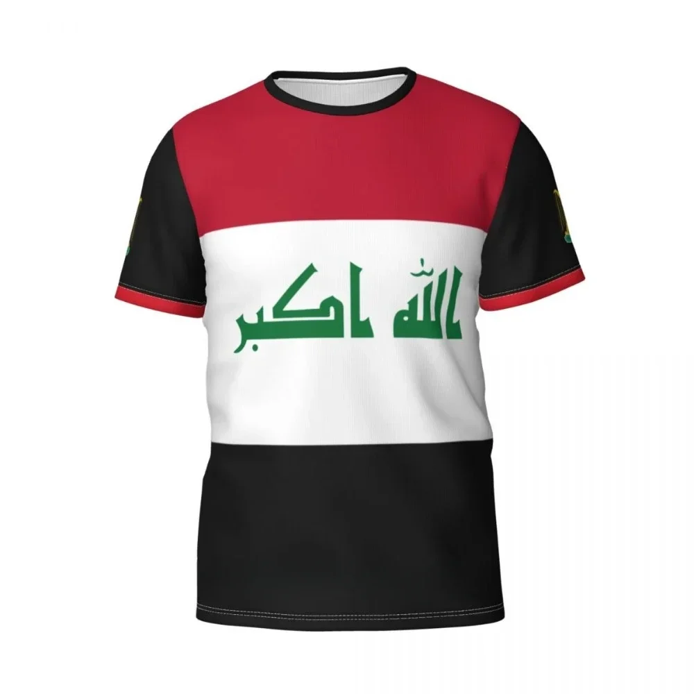 New Iraqi Flag Graphic 3D Printed T-shirt Iraqi National Emblem Fashion Men\'s Tops  National Day Gifts Personalized Casual Tee