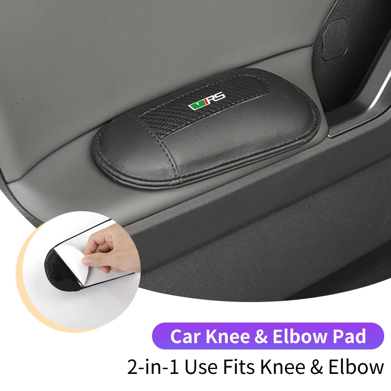 1Pc Car Car Knee Cushion Door Soft Armrest Elbow Pads Accessories For Skoda VRS Octavia Kamiq Kodiaq Karoq RS Superb Fabia Rapid view 4