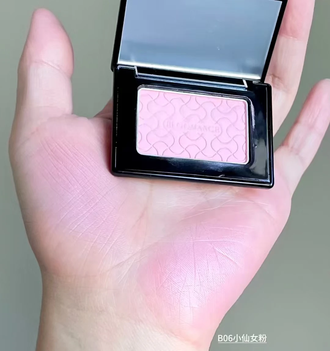 Blush Powder Single Color Matte Satin Fine Flash Silky Velvet Natural Cheek Tint Brighten Longlasting Face Makeup